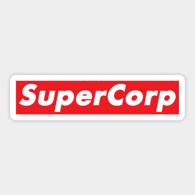 SuperCorp Sticker by freebicycleshop